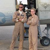 Cpl Paul Wood and Capt Jennifer Harris. Photo courtesy of Tony and Linda Macone. 